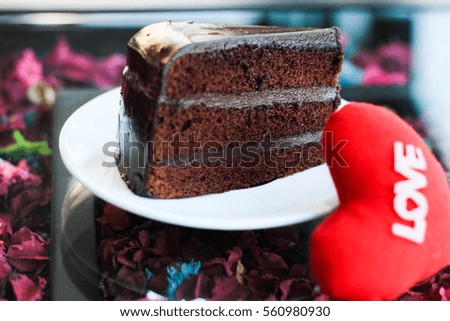 Take a break with  chocolate soft cake  for valentines day
