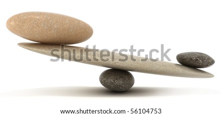 Something weighty. Pebble stability scales with large and small stones. Extralarge resolution