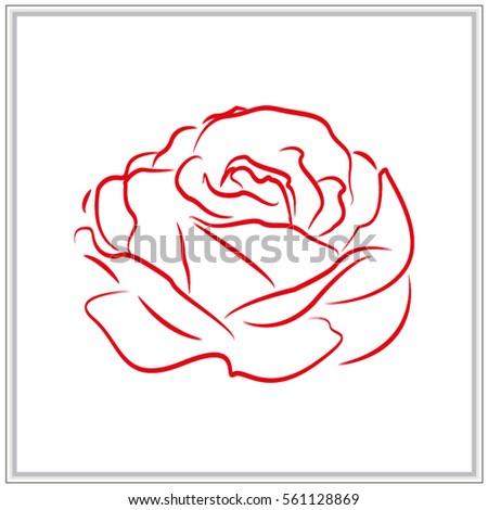 roses, flowers, icon, vector illustration eps10