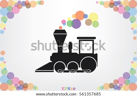 Locomotive Icon Vector