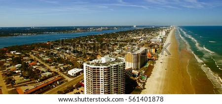 Aerial view of Daytona Beach