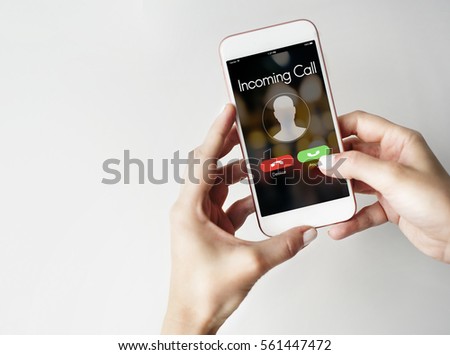 Incoming Call Communication Connect Concept Royalty-Free Stock Photo #561447472