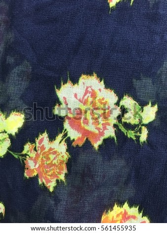 The beautiful of art fabric cloth Pattern