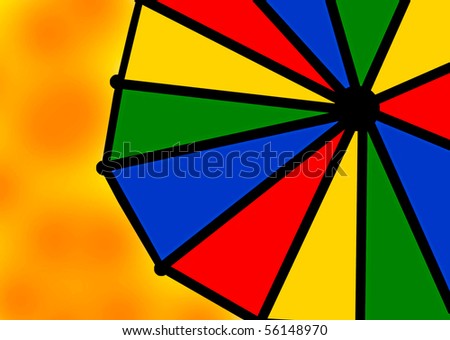 Beach Umbrella/Hot Summer Day Sky