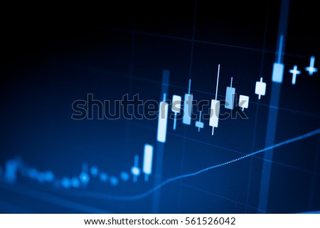 Stock market chart. Business graph background. Financial background stock market graph