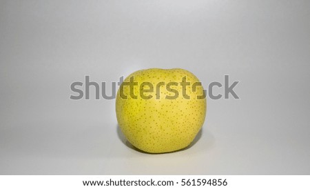 Fresh chinese pear isolated on white background