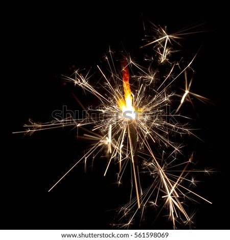 fire spark xmas with black background
