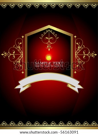 Gift Cover, Menu, Label background Design