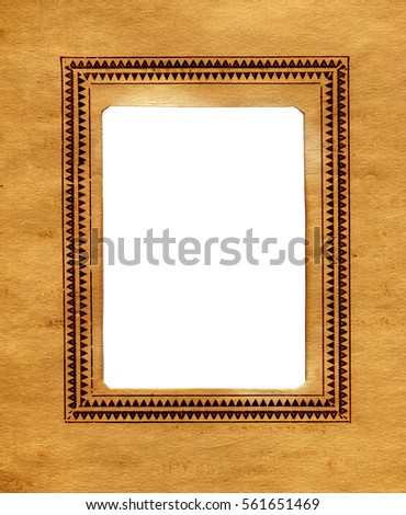 Vintage Paper With a Frame for Photography
