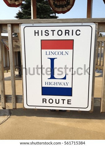 Lincoln highway sign