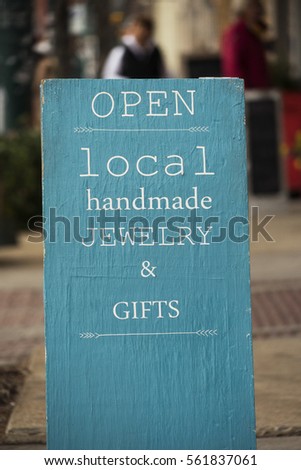 Small Business Sidewalk Street Sign