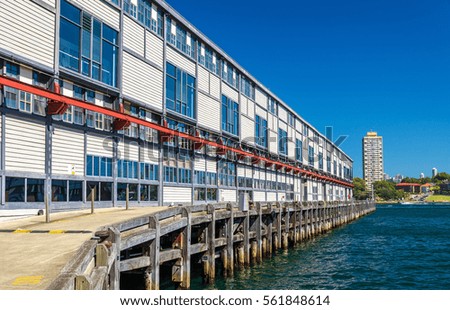 Warehouse offices on the waterfront of Dawes Point in Sydney, Australia