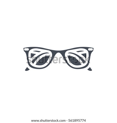glasses silhouette icon