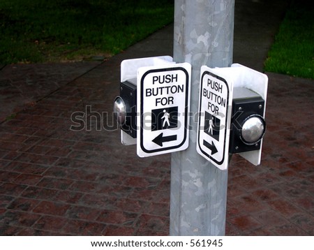 Pedestrian crosswalk buttons