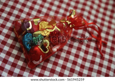 Chocolate heart container