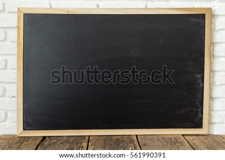  chalkboard on wooden background
