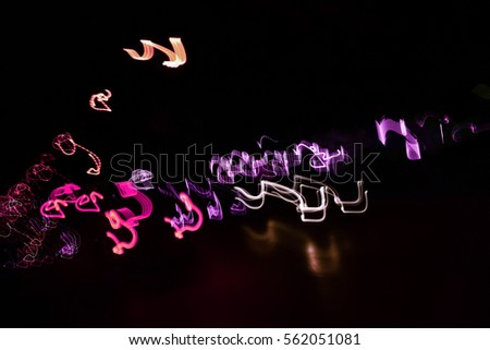 
Colorful lights of motion,Motion blurred lights
