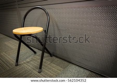A chair on the floor.