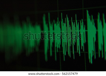 Radio sound wave,music wave blur
