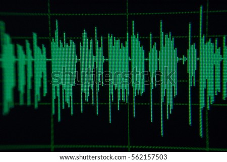 Radio sound wave,music wave blur