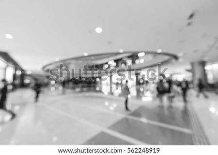 Abstract modern shopping mall background 