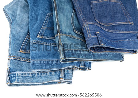Back pockets of many jeans