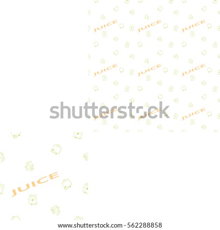 Seamless pattern of juicers on the background with the words and pattern unit