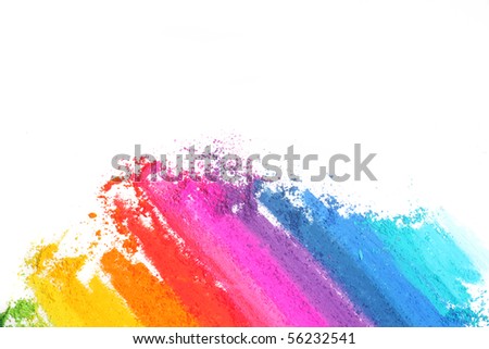 colorful abstract texture made with pastel stick