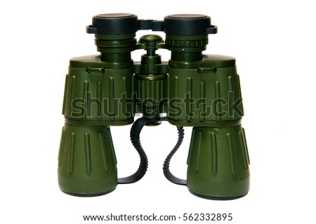 A pair of binoculars. Isolated on white.