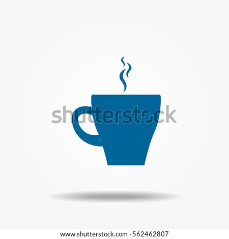 Cup icon. Vector drink illustration.