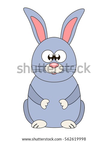 Cute cartoon rabbit.