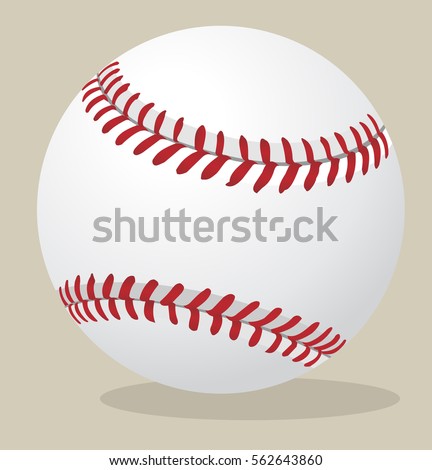 Vector illustration. Baseball ball.