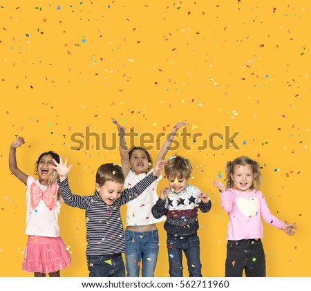 Children Smiling Happiness Friendship Celebration