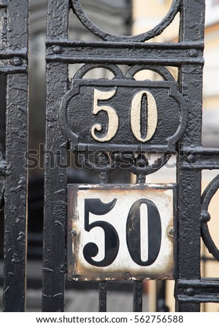 House number 50 two times