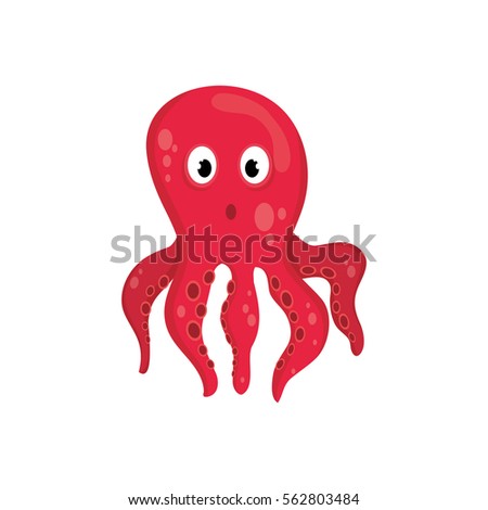 Octopus sea animal icon vector illustration graphic design