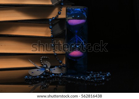 hourglass  and the book