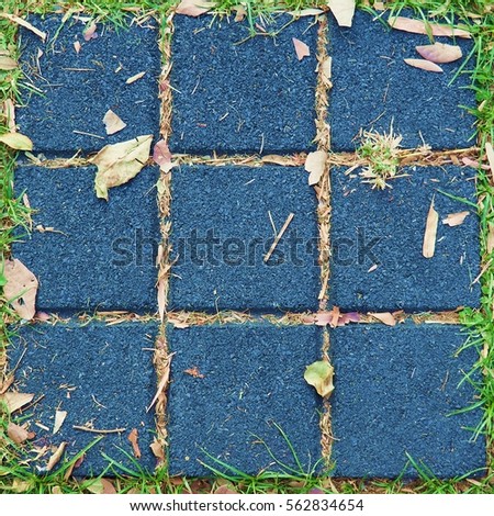 The picture tiles paving stone for use as a background picture