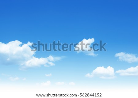 Blue sky with white clouds. Royalty-Free Stock Photo #562844152
