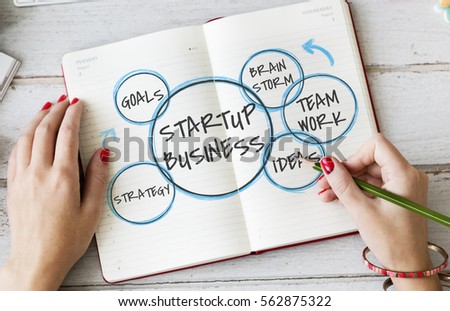 Start Up Business Venture Goals Royalty-Free Stock Photo #562875322