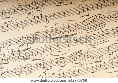 
Ancient musical manuscript