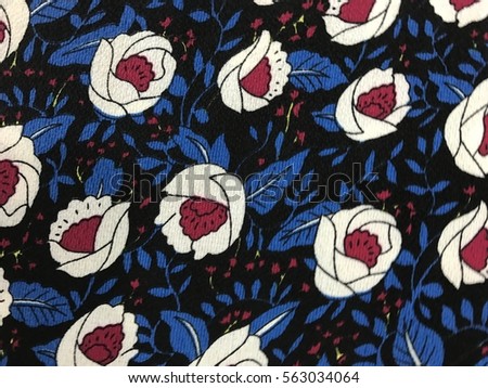 The beautiful of art fabric Batik Pattern 