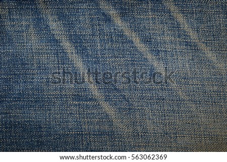 abstract space of blue denim texture