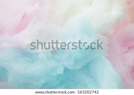 colorful cotton candy in soft color for background Royalty-Free Stock Photo #563202742