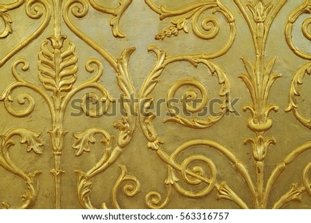 Isolated golden surface for creating design background
