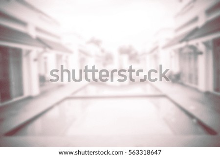Blurred abstract background of Pool in resort