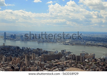 Aerial View of New York City from the Empire State Building