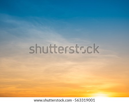 sunset sky background Royalty-Free Stock Photo #563319001