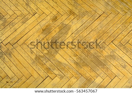 Brown wood background. Old parquet. Flooring for repair