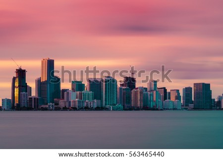 Miami Vice - Downtown Miami Skyline 