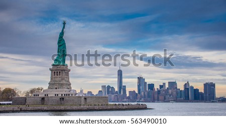 New York City with Lady Liberty